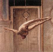 Eugene Jansson ring gymnast no.2 oil on canvas